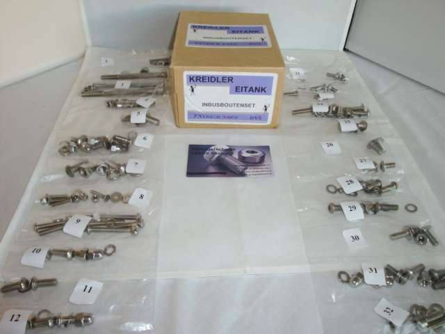 Stainless steel socket bolts kit Kreidler Eitank